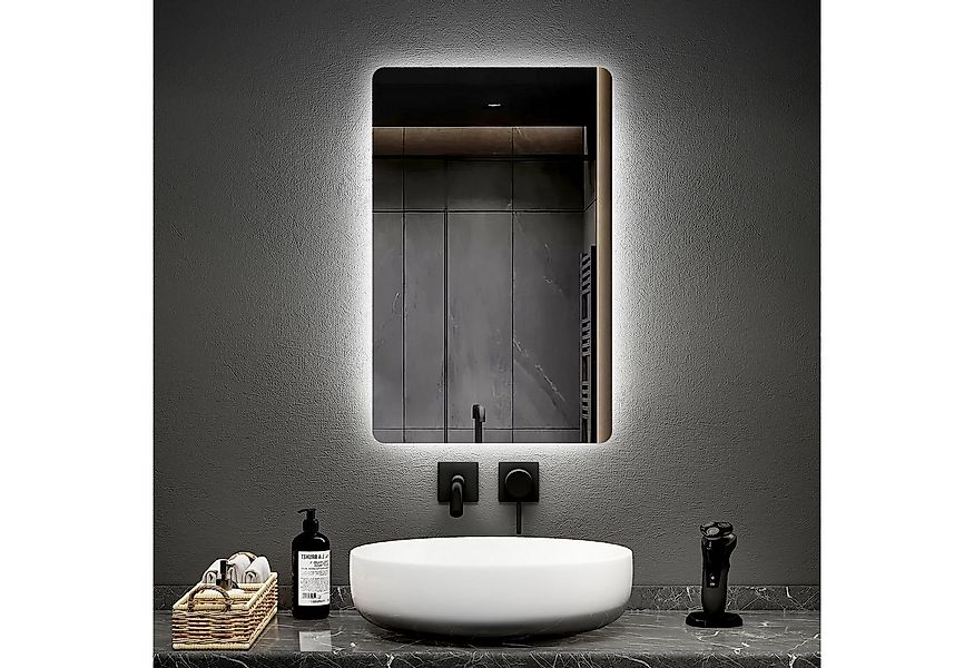 EMKE LED-Lichtspiegel Wandspiegel mit Beleuchtung LED Badspiegel Klein mit günstig online kaufen
