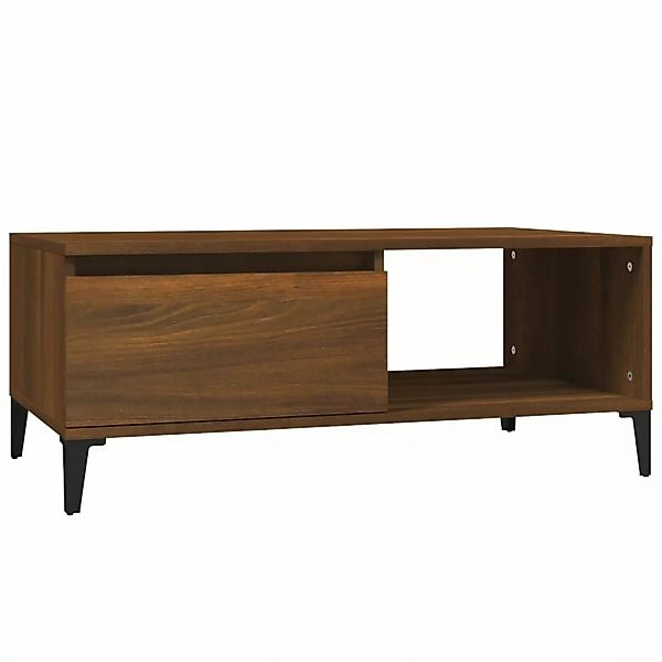 Vidaxl Couchtisch Braun Eichen-optik 90x50x36,5 Cm Holzwerkstoff günstig online kaufen