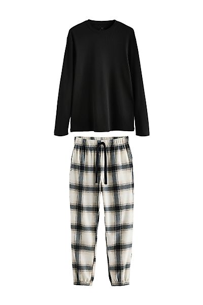 Next Pyjama Strukturierter Schlafanzug mit langem günstig online kaufen