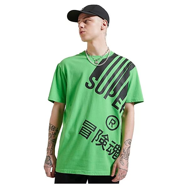 Superdry Energy Barcode Kurzarm T-shirt M-L Acid Apple günstig online kaufen