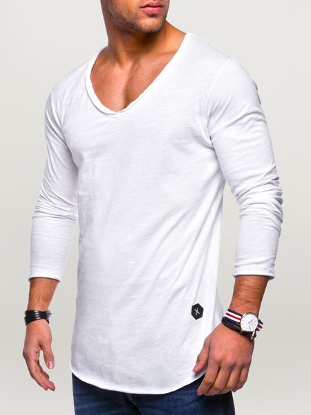 behype Langarmshirt "NUKE L/S" mit V-Ausschnitt günstig online kaufen