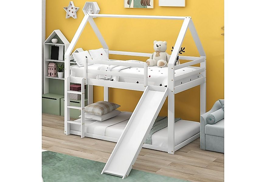 HAUSS SPLOE Etagenbett Kinderbett Hochbett Stockbett Hausbett (Grau, 90x200 günstig online kaufen