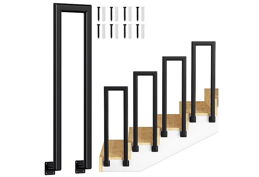 Clanmacy Treppengeländer U-förmige Elliptische Röhr Handlauf Seitliche Mont günstig online kaufen