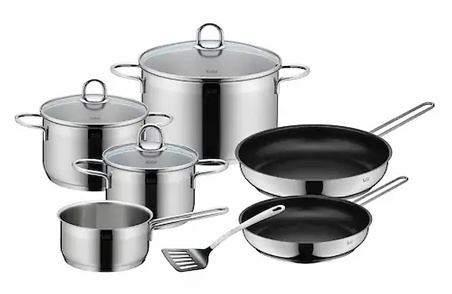 Silit Topf-Set »Diamant« Set, inkl. Pfannenwender, 10 Stk. tlg. Edelstahl 1 günstig online kaufen