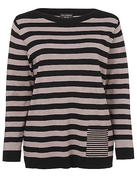 VIA APPIA DUE Rundhalspullover Modischer Pullover günstig online kaufen