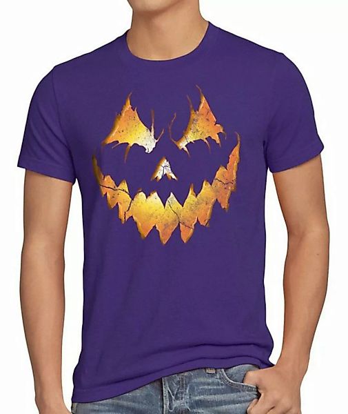 style3 Print-Shirt Herren T-Shirt Halloween Pumpkin Kürbiskopf Horror Fasch günstig online kaufen