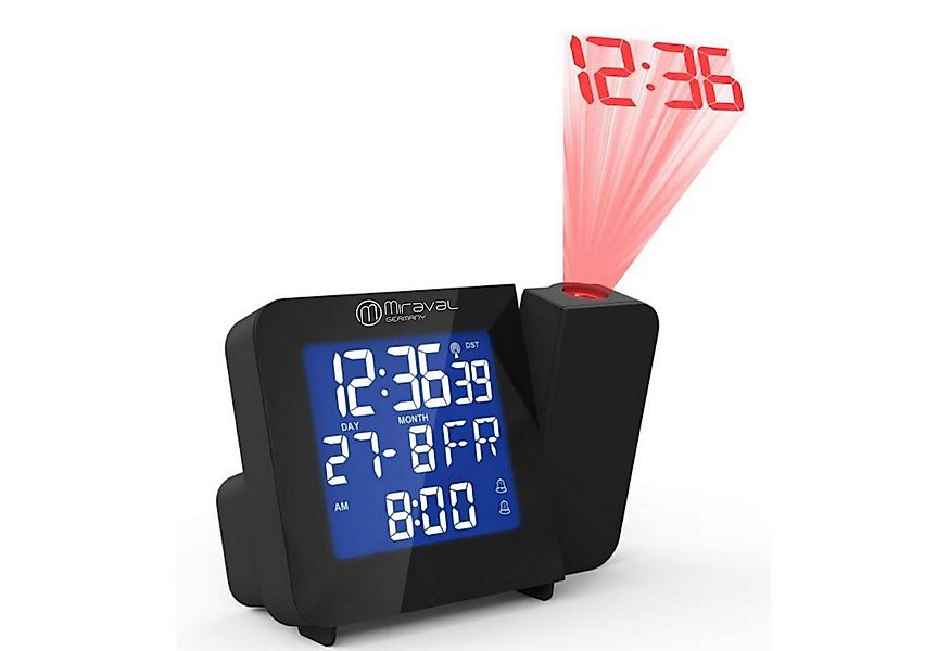 Miraval Funkwecker Miraval Funk-Projektionswecker Funkuhr Funkwecker Datums günstig online kaufen