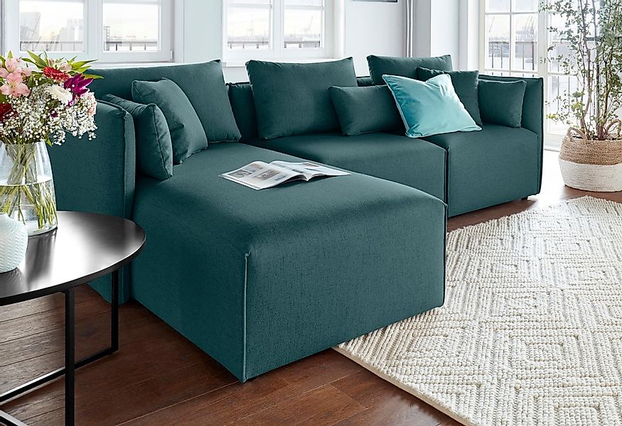 andas Ecksofa »Nöre«, (3 Teile), zusammengesetzt aus Modulen, in vielen Bez günstig online kaufen