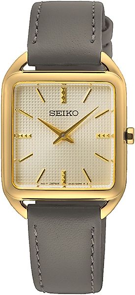 Seiko Quarzuhr SWR090P1, Armbanduhr, Damenuhr, Lederarmband günstig online kaufen