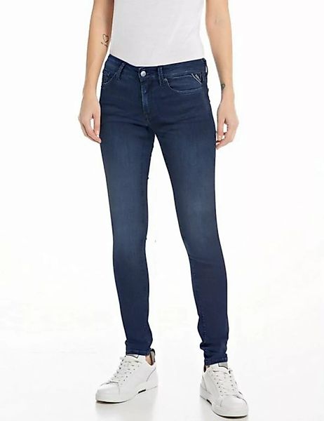 Replay Damen Jeans NEW LUZ - Skinny Fit - Blau - Medium Blue Denim günstig online kaufen