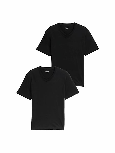 TOM TAILOR T-Shirt, (Packung, 2 tlg.), mit V-Ausschnitt, Doppelpack günstig online kaufen