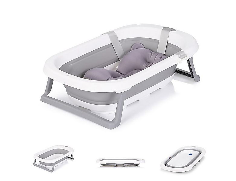 Chipolino Babybadewanne Babywanne Isla mit Badekissen, mit Badekissen faltb günstig online kaufen