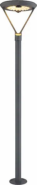 GLOBO LIGHTING LED Solarleuchte »SOLARLEUCHTE ALUMINIUM DRUCKGUSS GRAU, 1XL günstig online kaufen