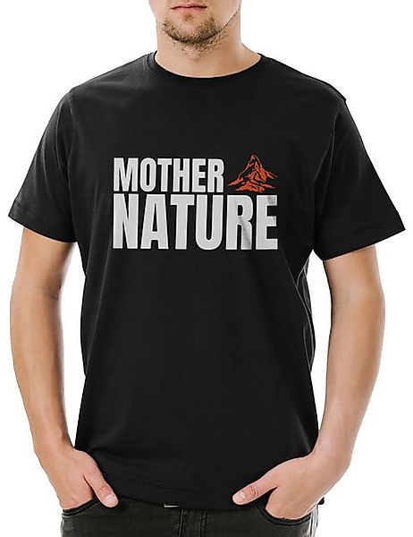 Urban Backwoods Print-Shirt Mother Nature II Herren T-Shirt Zelten Camping günstig online kaufen