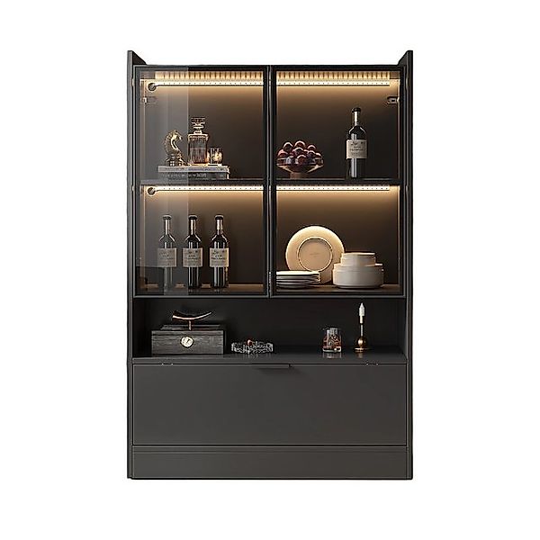MODFU Vitrine mit LED-Beleuchtung, 16 Farben günstig online kaufen
