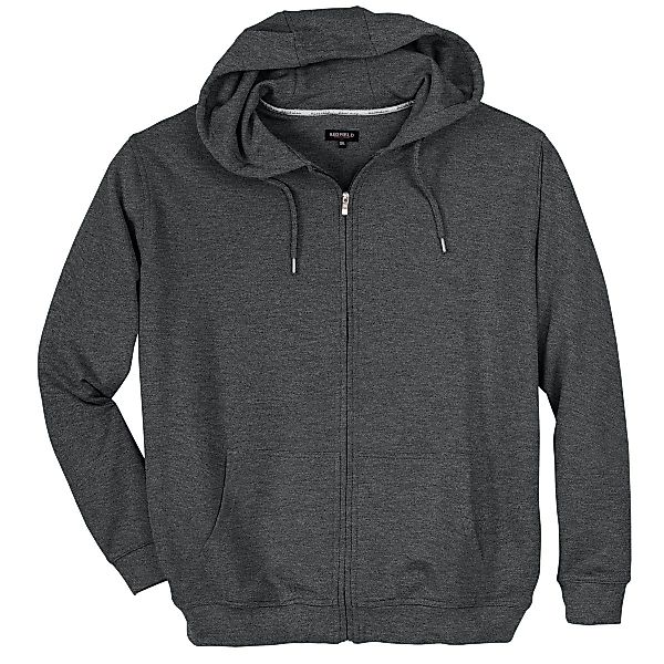 redfield Sweatjacke Sweatjacke Übergröße anthrazit melange günstig online kaufen
