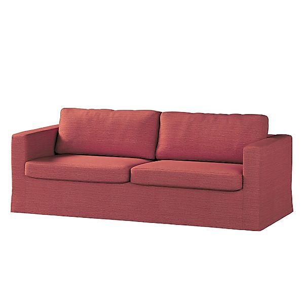 Bezug für Karlstad 3-Sitzer Sofa nicht ausklappbar, lang, ziegelrot, Bezug günstig online kaufen