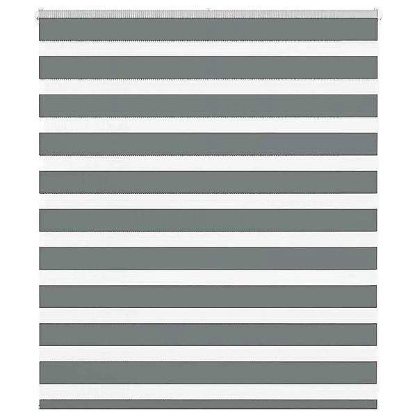 vidaXL Doppelrollo Dunkelgrau 135x100 cm Stoffbreite 130,9 cm Polyester 401 günstig online kaufen