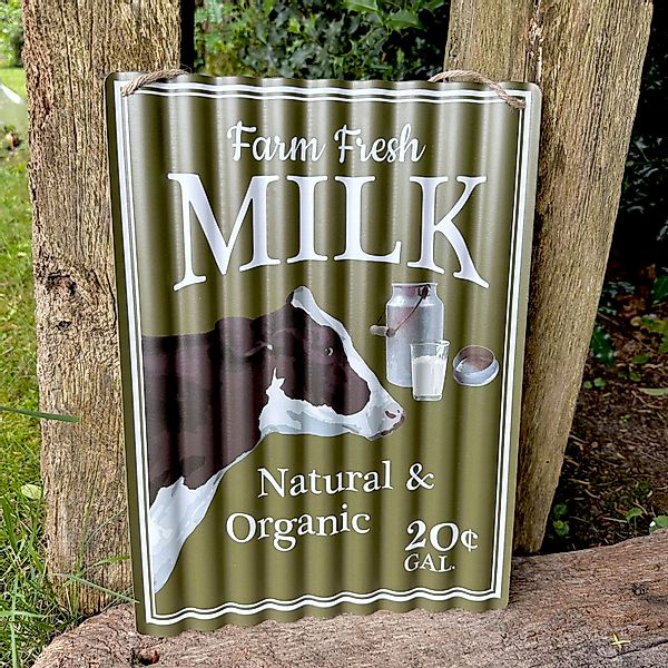 Antikas Wanddekoobjekt Ein wunderbares großes Blechschild, günstig online kaufen