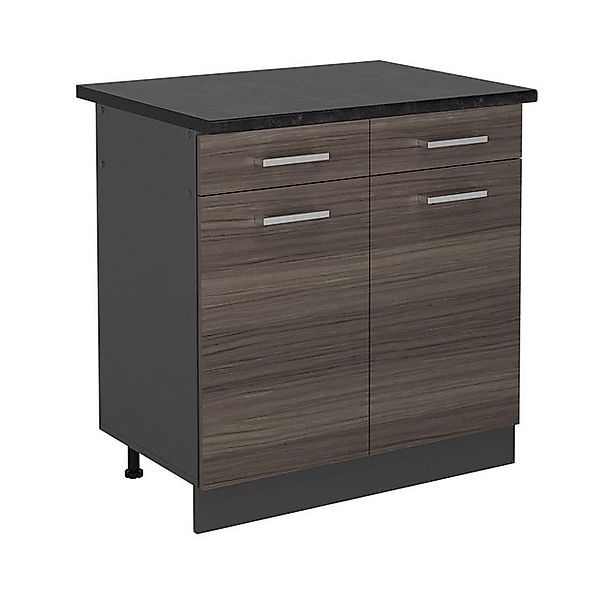 Vicco Unterschrank R-Line, Edelgrau/Anthrazit, 80 cm, AP Anthrazit günstig online kaufen