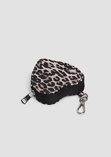s.Oliver Schlüsselanhänger Tasche, Herzförmige Hanging-Pocket mit Animal-Pr günstig online kaufen
