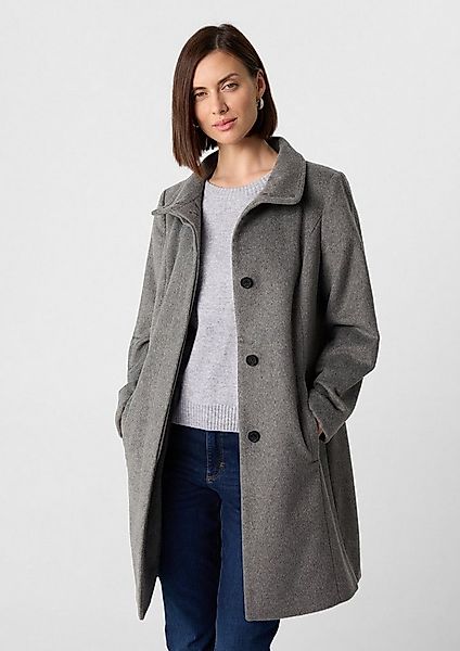 comma Funktionsmantel Outdoor-Mantel Taillierter Wollmix-Mantel mit Stehkra günstig online kaufen