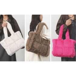 Coonoor Schultertasche Damen Plüsch Umhängetasche Groß günstig online kaufen