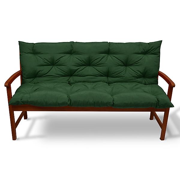 Beautissu Flair BR Bankauflage 150x50cm Dunkelgrün günstig online kaufen