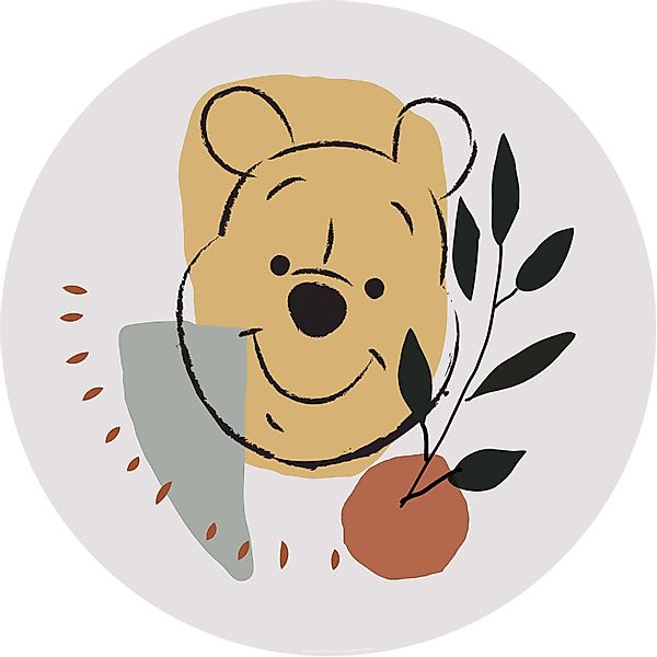 Komar Vliesfototapete Dot Winnie Pooh Smile selbstklebend Ø 125 cm günstig online kaufen