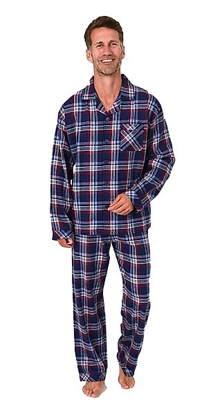 Normann Pyjama Normann Herren Flanell Schlafanzug günstig online kaufen