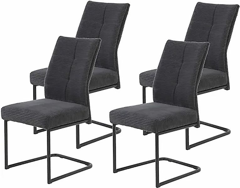 HELA Esszimmerstuhl »Dagmar«, (Set), 4 St., Breitcord, Schwingstuhl mit beq günstig online kaufen