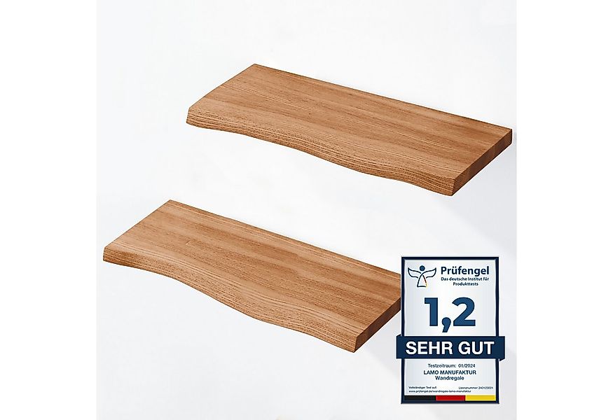 LAMO Manufaktur Wandregal LAMO Manufaktur 2 Stück Wandregal aus Holz 2x 42c günstig online kaufen