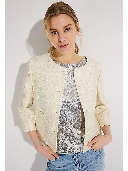 MORE&MORE Kurzblazer glänzender 3/4 Arm-Kurzblazer günstig online kaufen
