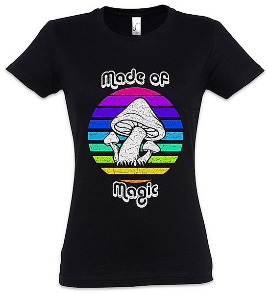 Urban Backwoods Print-Shirt Mushroom Rainbow Damen T-Shirt Vegetararian Veg günstig online kaufen