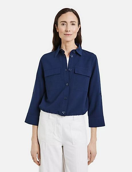 GERRY WEBER Klassische Bluse Blusenjacke mit elastischem Tunnelband günstig online kaufen