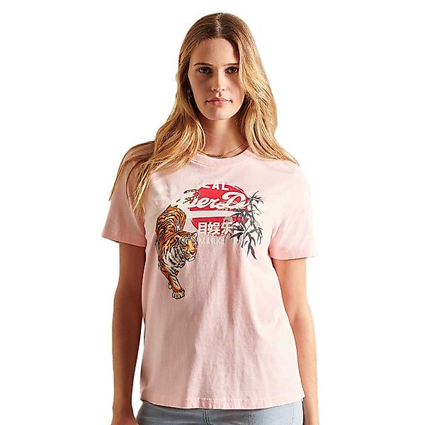 Superdry Vintage Logo Rising Sun Kurzarm T-shirt S Ballet Pink Tiger günstig online kaufen