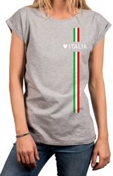 MAKAYA Print-Shirt Damen Italienische Mode Italia günstig online kaufen