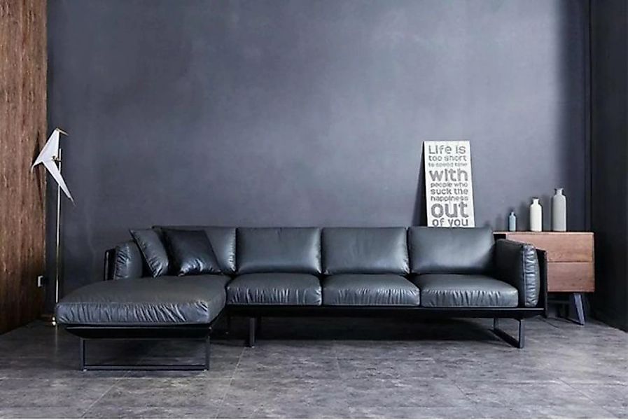 JVmoebel Ecksofa, Italienische Design Möbel Wohnzimmer Leder Ecksofa Couch günstig online kaufen