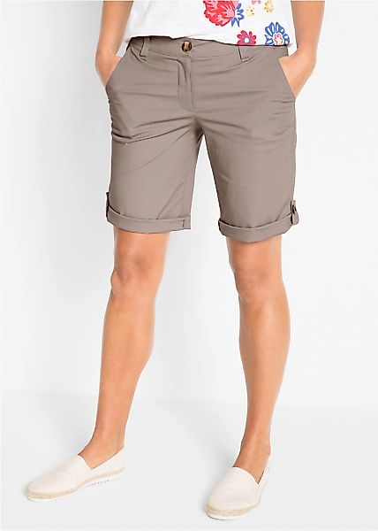 bonprix Bermudas "Stretch Bermuda" mit krempelbaren Beinen, Regular Fit günstig online kaufen