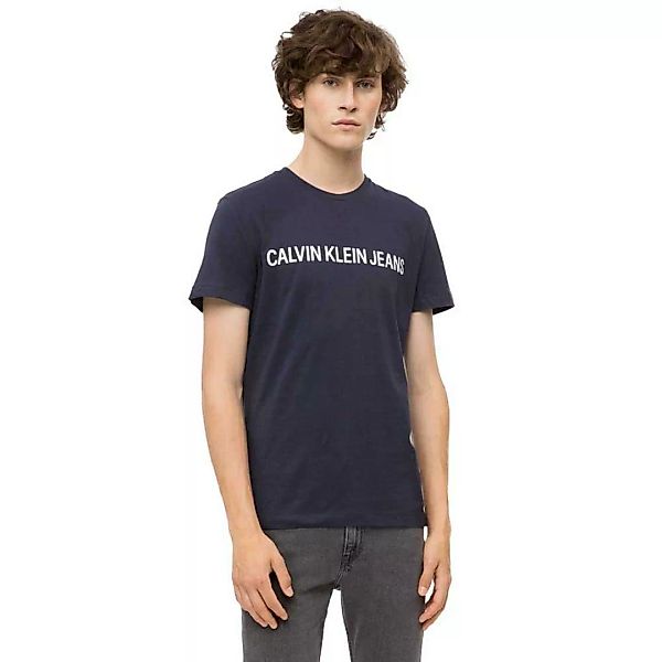 Calvin Klein Jeans Logo Kurzärmeliges T-shirt XL Night Sky günstig online kaufen