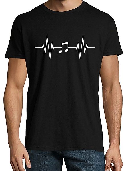 Youth Designz T-Shirt Heartbeat Musik Note günstig online kaufen