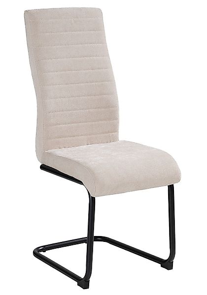 Home4You Freischwinger Schwingstühle 4er Set, Beige, günstig online kaufen