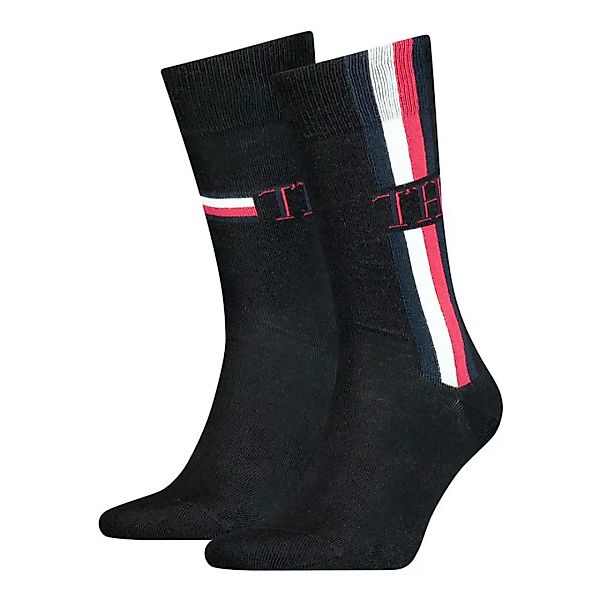 Tommy Hilfiger Iconic Stripe Classic Socken 2 Paare EU 39-42 Black günstig online kaufen