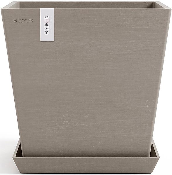 ECOPOTS Blumentopf "Rotterdam 25 + Wassersystem Taupe", für innen und außen günstig online kaufen