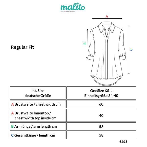 malito more than fashion Chiffonbluse 6298 günstig online kaufen