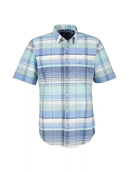LERROS Kurzarmhemd "LERROS Sommerhemd mit großem Karo" günstig online kaufen