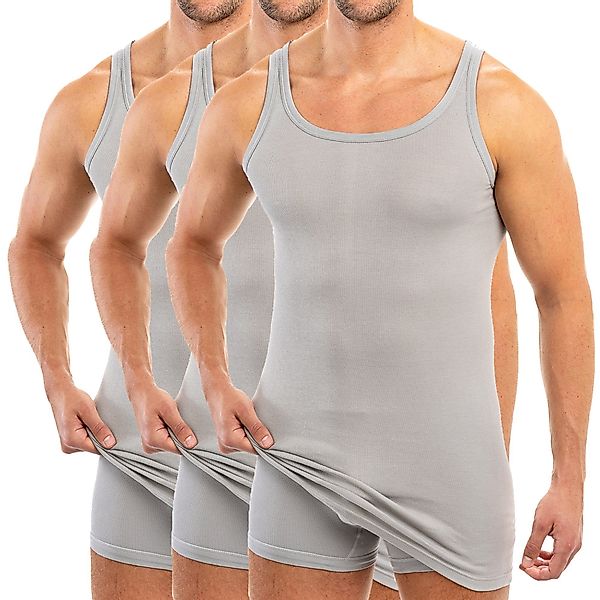 HERMKO Unterhemd 3007 3er Pack extralanges günstig online kaufen