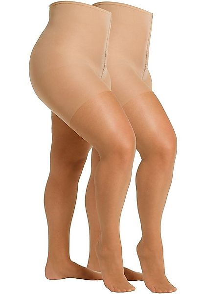 Camano Feinstrumpfhose fine curvy 20 DEN (2er Pack) Curvy-Tights, matt, ext günstig online kaufen