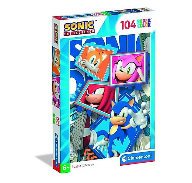 Clementoni® Puzzle Sonic der Igel 104-teiliges Puzzle Clementoni, Puzzletei günstig online kaufen
