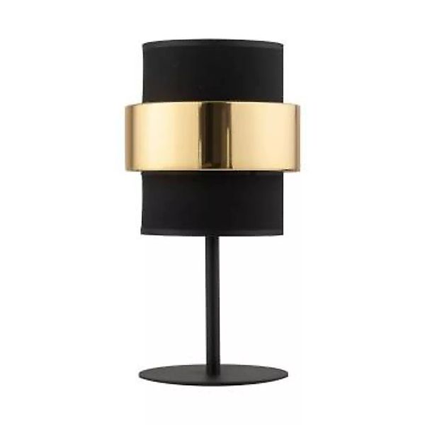 Nachttischlampe Schwarz Gold 38 cm Modern E27 elegant günstig online kaufen